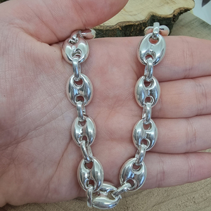 Collier en grains de café 925 argent Sterling Offre Spéciale pour hommes et femmes, bijoux unisexe, chaîne à maillons, vente en gros, bijoux tendance pour hommes - Product Image 3