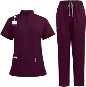Ensemble de blouses médicales classiques de haute qualité en satin, personnalisables, extensibles, pour femmes et hommes, infirmières, uniformes en gros, logo personnalisé - Product Image 5