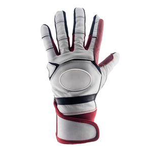 Gants de frappe de baseball professionnels pour adultes avec tailles personnalisables et options de couleurs blanc/noir/marron - Conception légère - Product Image 1