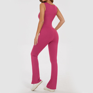 ชุดบอดี้สูทชิ้นเดียวสำหรับผู้หญิงชุดจั๊มพ์สูทออกกำลังกายชุดฟิตเนสเซ็กซี่รัดรูปไร้รอยต่อ - Product Image 4