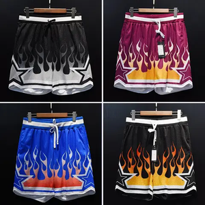 2026 Style extérieur haute rue coupe ample basket-ball maille Shorts pour hommes Street Style Hip Hop Shorts pour hommes avec personnalisation - Product Image 3