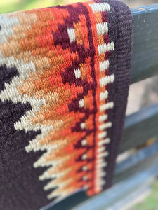 Western Show Horse Saddle Blanket Diseño de Nueva Zelanda Manta de sillín de lana hecha a mano Top Wool Saddle Pad Size - Product Image 2