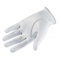Guantes de Golf Unisex Personalizados con Logotipo, de Alta Calidad, de Piel de Oveja Cabretta, Antideslizantes, Suaves y Transpirables, con Cierre de Gancho y Bucle