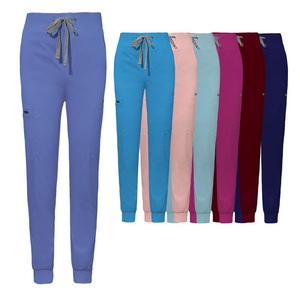 Pantalones quirúrgicos de pierna acanalada a la moda informal para mujer, tejidos para Hospital, quirófano, clínicas, médicos, enfermeras, SPA, pantalones de trabajo - Product Image 1