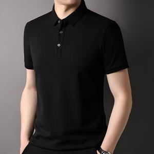 Trendy for Polo <b>T</b>-<b>Shirt</b> XL Size Breathable Soft Stretchable Fabric Available Multiple Colors for Daily Use Sports Plain Dyed - Product Image 3