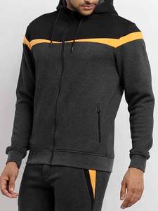Traje de entrenamiento personalizado de alta calidad 100% algodón trajes de entrenamiento pesado chándales de alta calidad para hombres - Product Image 5