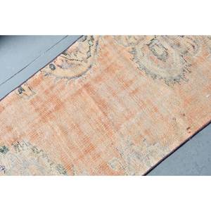 Tapis turc en laine de 21x37 pieds, tapis à tissage plat orange beige, motif patchwork, support en latex pour décorations de salon - Product Image 5