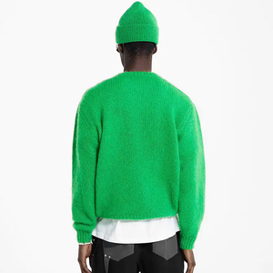 Suéter de Cuello en V para Hombre, Otoño, Nuevo, de Alta Calidad, Sudadera de Algodón con Logotipo Bordado Personalizado, Esencial para la Temporada de Invierno - Product Image 3