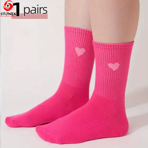 Chaussettes de sport à logo personnalisé les plus vendues, longueur mi-mollet, de haute qualité, séchage rapide, respirantes, décontractées pour l'automne, en élasthanne/coton - Product Image 6