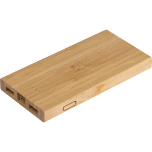 Power Bank in Bambù Personalizzato - Regalo Promozionale per Amanti della Tecnologia - Product Image 3