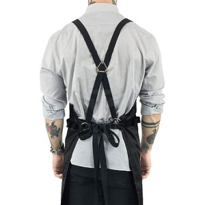 Reusable Eco-Friendly Barber <b>Aprons</b> Soft Fabric Sustainable <b>Leather</b> Made Barber <b>Aprons</b> Made In Pakistan - Product Image 2