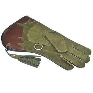 Guantes de cuero de cetrería Bosque Águila Caza Pájaros Halcón Trampa de animales Material de cuero personalizado Guantes de cetrería - Product Image 5