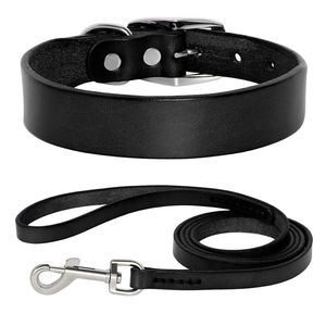 Collier en cuir pour chien de qualité, toutes les tailles disponibles, de forme ronde, à la mode - Product Image 3