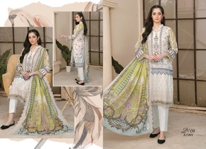 ชุดสูทผ้าฝ้ายสำหรับผู้หญิงชุดเดรสปักลายสไตล์ปากีสถานสำหรับอินเดียปากีสถาน - Product Image 2