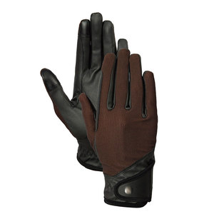 High Quality Durable Leather/Spandex Full <b>Finger</b> Horse Riding Gloves with Adjustable Wrist <b>Strap</b> Winter Use Unisex - Product Image 1