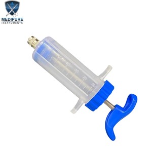Jeringa Inyectora Oral Veterinaria de Plástico Reutilizable Ajustable de 30 ml y 50 ml, Instrumentos Veterinarios de Grado Profesional - Product Image 1