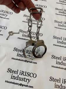 Grilletes de Muñeca de Acero Inoxidable de Alta Resistencia, Juguetes Eróticos de Bondage, Restricciones BDSM, Accesorios para Clubes Fetichistas, Esposas Kinky Manuales CE - Product Image 3