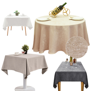 Kunden spezifische 132 Zoll runde Tischdecke Tischwäsche Party Tischdecken Rechteckige Hochzeit Luxus Tischdecke für Partys
