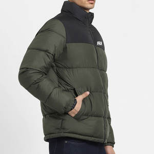 Dernière mode Veste bulle à col montant pour hommes avec logo personnalisé Position avant Prix de gros - Product Image 5