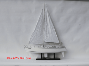 Voilier en bois Nautor Swan 48 |   Art nautique de luxe pour le bureau et la maison - Product Image 2