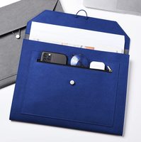 Carpeta de sobres de cuero con logotipo personalizado, carpeta de archivos de alta calidad, sobres de tamaño legal con bolsillo para teléfono