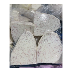 VEINE VIOLET-TARO VEIN JAUNE CONGELÉE AVEC DEMI-COUPE DE FORME PERSONNALISÉE/TRANCHES/CUBES-LEGUMES CONGELÉS DE TOP FOURNISSEUR - Product Image 1