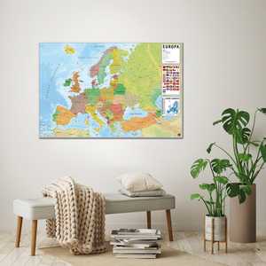 Mapa de Europa para Rascar, Mapa del Mundo con Etiquetas y Banderas en Español, Póster - Product Image 5