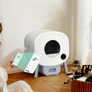 Caja de arena para gatos automática de autolimpieza inteligente ABS y inodoro de plástico para gatitos con aplicación de arena Fábrica al por mayor - Product Image 3