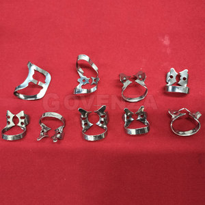 Kit de Instrumentos para Dique de Goma, 12 Piezas, Acero Inoxidable, Agarre Ergonómico Manual para Cirugía de Aislamiento Dental - Product Image 2