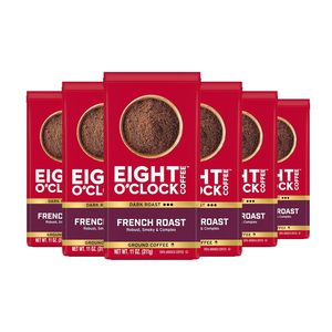 Café Eight O'Clock Tostado Francés, Café Molido Tostado Oscuro, Robusto, Ahumado y Complejo, 100% Arábica, 11.5 Onzas (Paquete de 6) - Product Image 6