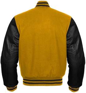 Abrigos de alta calidad de fabricante, chaqueta de hombre de talla grande Bomber Letterman de béisbol personalizada para equipo deportivo - Product Image 6