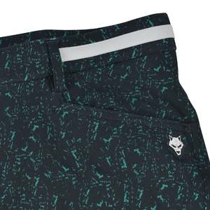 Pantalones de Golf Tejidos Transpirables para Hombre Handee Long, Cierre de Botones, Negro/Verde, Poliéster/Algodón, Duraderos - Product Image 2