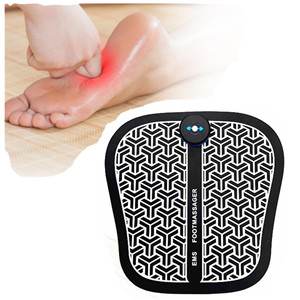 Masseur de cheville, de pied et de jambe Shiatsu à 12 modes, sans fil, vibrant, EMS, spa pour les pieds, <span class=keywords><strong>tapis</strong></span> de massage, télécommande - Product Image 4