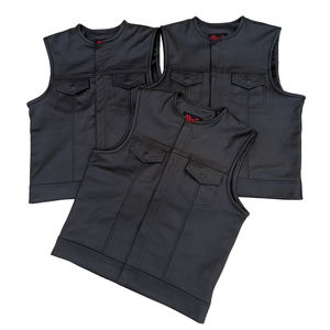 Ligero Super Calidad Top Trendy Hombres elegantes Chaleco de cuero real - Product Image 5