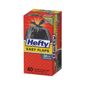 Precio de fábrica: Bolsas de basura multiusos Hefty Easy Flaps, al por mayor, resistencia premium, listas para envío a granel - Product Image 2