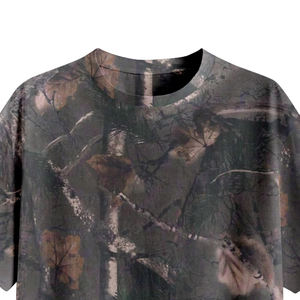Camiseta de Camuflaje con Diseño de Selva para Senderismo, Cuello Redondo, Manga Corta, Holgada, Transpirable, de Algodón - Product Image 3