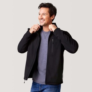 Chaqueta Softshell para hombre con bolsillos con cremallera: resistente al viento y repelente al agua, perfecta para senderismo, correr y actividades al aire libre - Product Image 2