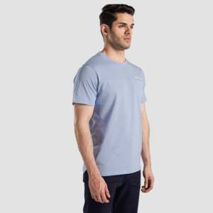 เสื้อยืดออกกำลังกาย Power Move Gym สีฟ้า 100% ผ้าคอตตอนเจอร์ซีย์ ดรายฟิต 280 กรัม พิมพ์ลายซิลค์สกรีน รุ่น T-Shirts - Product Image 3