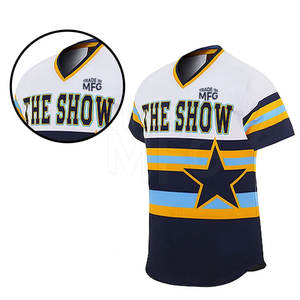 Bajo MOQ Ropa deportiva de tamaño personalizado Transpirable Uniforme de béisbol de secado rápido con mangas cortas disponible para la venta - Product Image 6