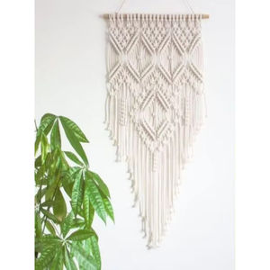 Cuerda de algodón de alta calidad, decoración colgante de pared, estante flotante para plantas de madera para dormitorio, sala de estar - Product Image 6