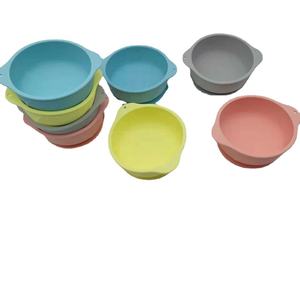 2022 Offre Spéciale Silicone bébé bol d'alimentation de qualité alimentaire aspiration Pastel bol antidérapant Durable sûr vaisselle pour la vente en gros aux états-unis - Product Image 1