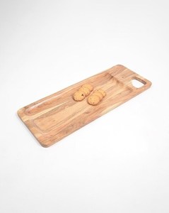 Planche à découper rectangulaire en bois de manguier artisanale exquise-Essentiel culinaire polyvalent pour des gâteaux et des fromages parfaits! - Product Image 2