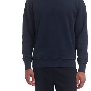 Sudadera de cuello redondo de algodón 100% personalizada para hombre, sudadera de manga larga, jersey de lana de invierno sólido, sudaderas con capucha y logotipo bordado - Product Image 5