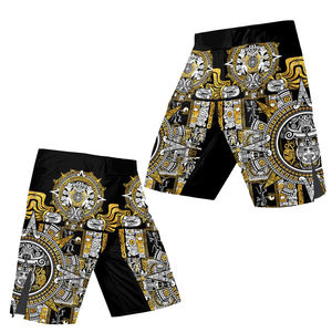 Pantalones Cortos de MMA de Alta Calidad, Resistentes al Desgarro, Impresión Personalizada por Sublimación, Transpirables, de Secado Rápido, Proveedor de Ropa Deportiva, MOQ Bajo - Product Image 3