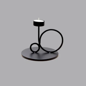 Exclusivo hogar sala de estar diseñador de moda soporte de vela de mesa de Metal portavelas fiesta evento decoración regalo de Navidad - Product Image 4