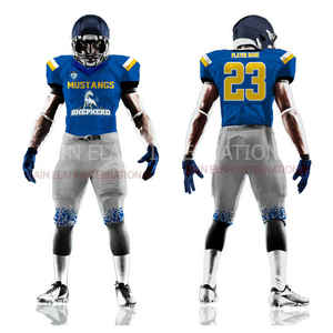 ชุดฟุตบอลสไตล์อเมริกันแขนสั้นระบายอากาศได้ดีชุด100% ออกแบบได้ตามต้องการ - Product Image 2