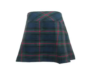 Custom Tartan 5 Yard High Quality Cheap Price New Design Kilt New Cotton Men's Scottish Hybrid Green High Quality Kilt