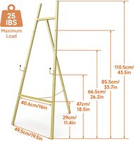 Chevalet multifonctionnel en métal lourd, moderne, réglable en hauteur, avec chaîne, pour mariage, peinture d'enfants, présentoir spécial