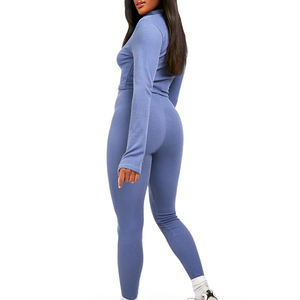 Free Sample Women Plus Size Waterproof 3 Piece Seamless Yoga Wear Sets Fitness Gym <b>Leggings</b> Sports Tights Athletic Workout - Product Image 2