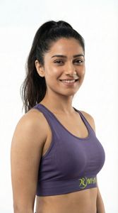 Sujetador Deportivo de Alta Sujeción para Mujer, Color Amatista, Sin Costuras, Compresión, Gimnasio, Fitness, Yoga, Ropa Deportiva, Personalizado OEM - Product Image 3